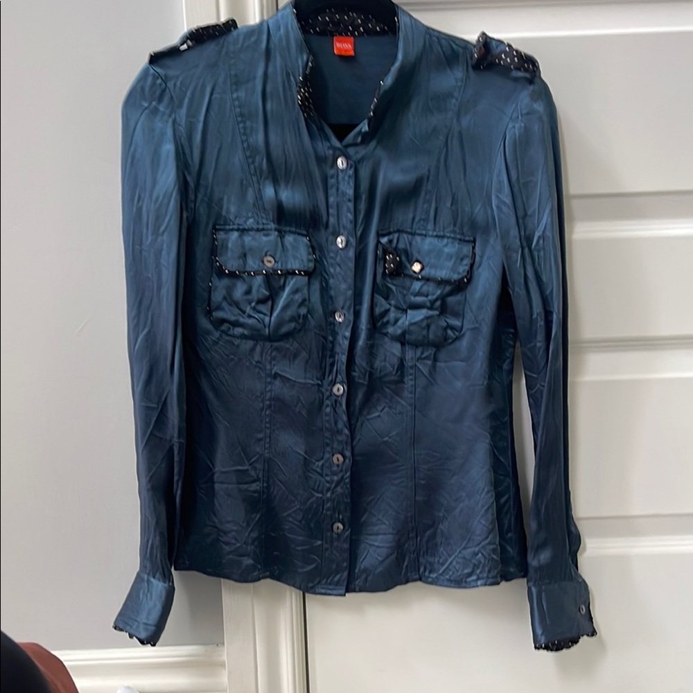 BOSS ORANGE Blue Blouse